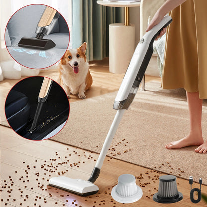 MDHAND Cordless Stick Vacuum Cleaner, 10KPa Suction 120W Power