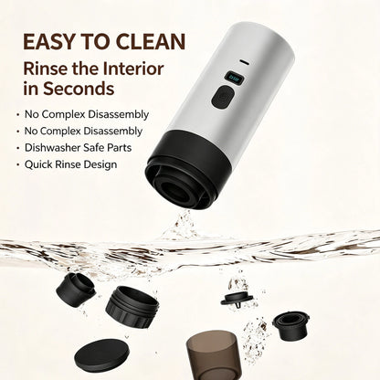 MDHAND Portable Coffee Maker, USB-C Rechargeable 3-in-1 Espresso Machine