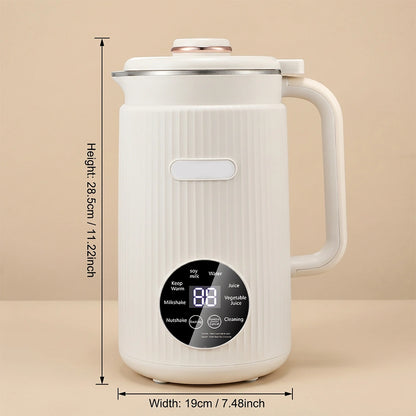 MDHAND 1.2L Automatic Nut Milk Maker, 11-in-1 Plant-Based Beverage Machine with 12 Blades, 40 oz Capacity