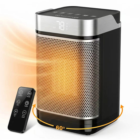 MDHAND 1500W Portable Space Heater, PTC Ceramic Heater with Thermal Sensor & ECO Mode