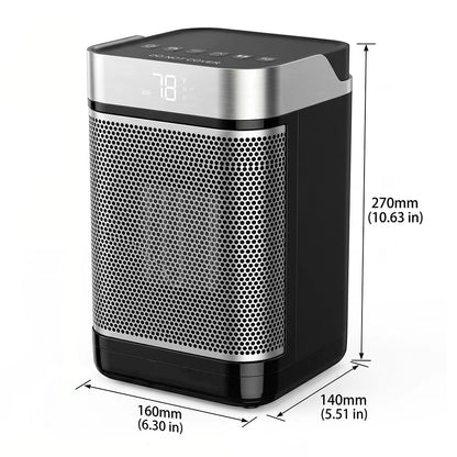 MDHAND 1500W Portable Space Heater, PTC Ceramic Heater with Thermal Sensor & ECO Mode