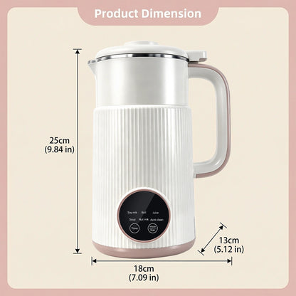 MDHAND 11-in-1 Automatic Nut Milk Maker, 27oz Plant-Based Soy Almond Oat Coconut Milk Machine, with Delay Start