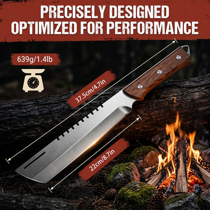 MDHAND 8 Inch Sanding Splitting Knife, Mirror Polished Stainless Steel Blade