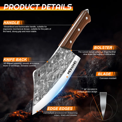 MDHAND Knife Set, 14pcs Japanese Knife Set, Premium German Stainless Steel Kitchen Knife Set