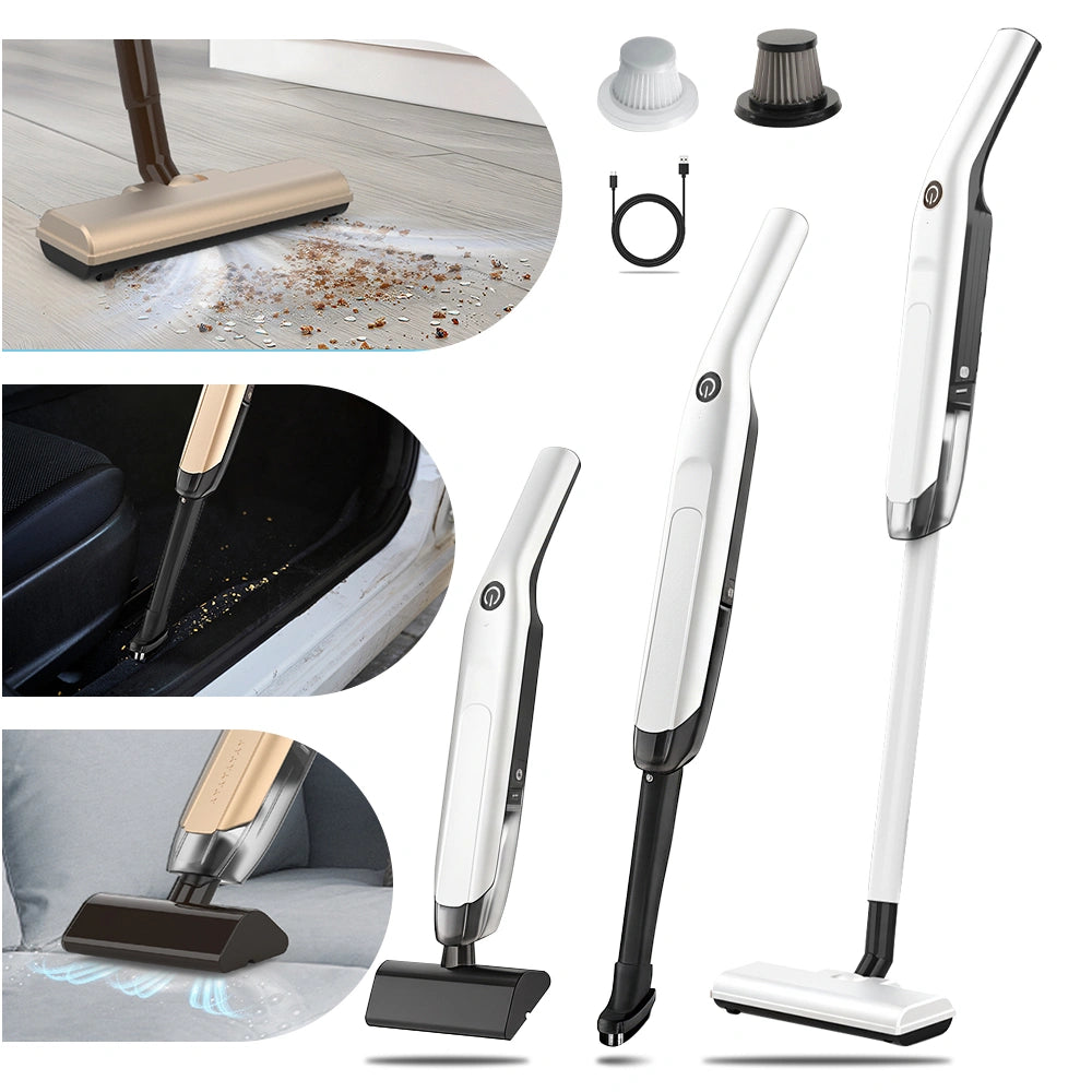 MDHAND Cordless Stick Vacuum Cleaner, 10KPa Suction 120W Power