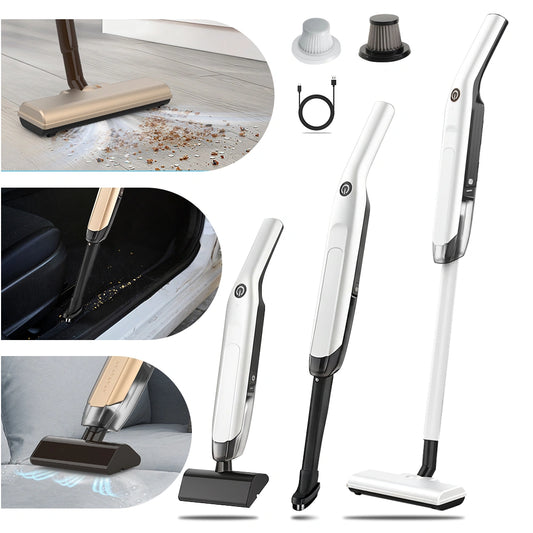 MDHAND Cordless Stick Vacuum Cleaner, 10KPa Suction 120W Power