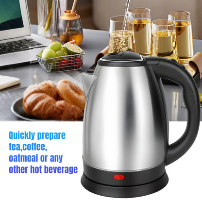 2.0L Stainless Steel Electric Kettle, 110V 1000W Fast Boil Water Boiler