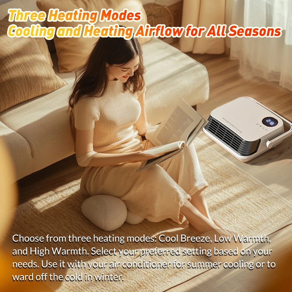 MDHAND Wall Mount Space Heater, Ceramic Fast Heating with Remote, Timer, Dual Towel Rack