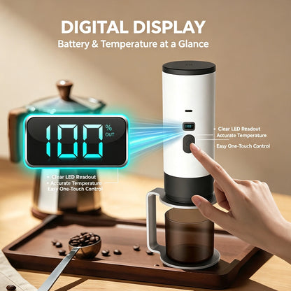 MDHAND Portable Coffee Maker, USB-C Rechargeable 3-in-1 Espresso Machine