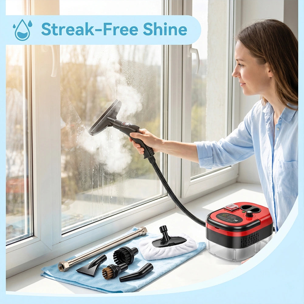 MDHAND 2500W Steam Cleaner, 1200ml Tank, 3 Bar Pressure, 212°F Steam