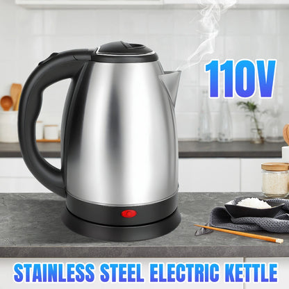 2.0L Stainless Steel Electric Kettle, 110V 1000W Fast Boil Water Boiler