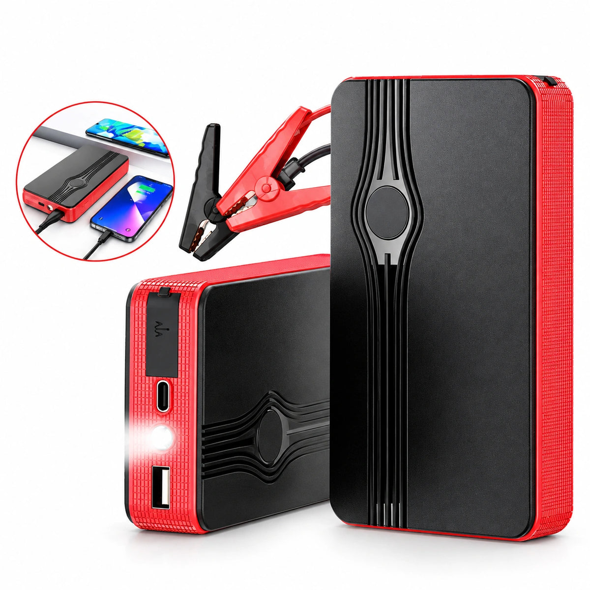 MDHAND Car Jump Starter, 20000mAh Peak 12V Battery Jump Box