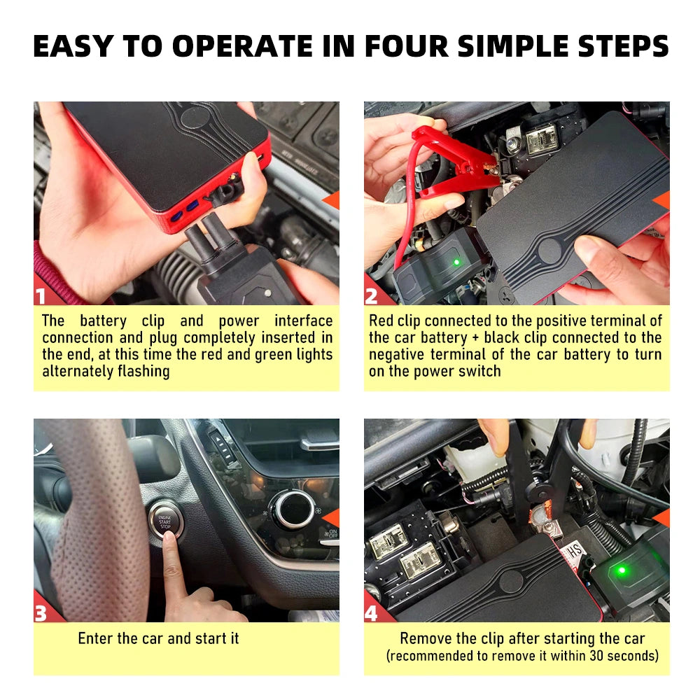 MDHAND Car Jump Starter, 20000mAh Peak 12V Battery Jump Box