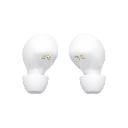 MDHAND sound amplification earbuds with sleek black design, featuring in-ear fit and adjustable ear tips for enhanced listening comfort.
