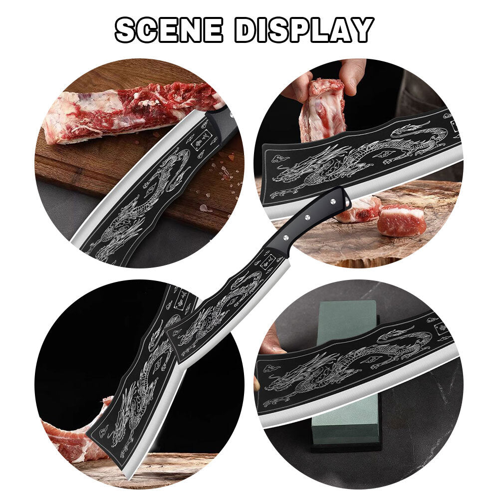 MDHAND Chef Knife, Boning Knife Hand Forged High Carbon Steel Butcher Knife For BBQ Home Kitchen Restaurant Cooking Camping