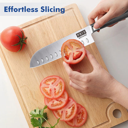 MDHAND Kitchen Knife Set - 3 Piece High-Carbon Stainless Steel Chef Knife Set, Ultra Sharp Professional Knives Set for Meat Vegetables Fruit, Rust Resistant, Ergonomic Handle - MDHAND