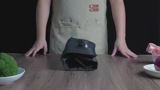 MDHAND 14-teiliges Kochmesser-Set, handgeschmiedeter Kohlenstoffstahl, inklusive Metzger-, Hack-, Ausbein- und Wikingermesser, mit Messertasche