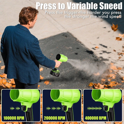 MDHAND handheld turbo blower and dust cleaner, cordless leaf blower with ergonomic design, suitable for cleaning and outdoor use.