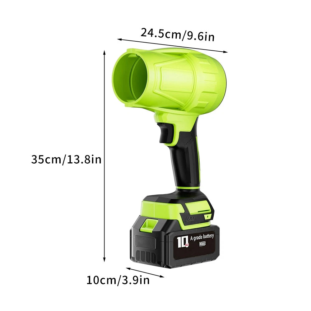 Portable MDHAND cordless handheld turbo blower and dust cleaner with leaf blowing capability, compact and lightweight for versatile cleaning.