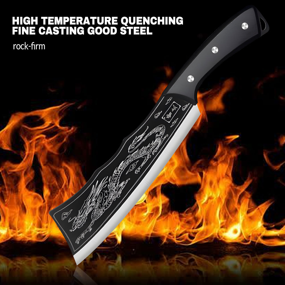 MDHAND Chef Knife, Boning Knife Hand Forged High Carbon Steel Butcher Knife For BBQ Home Kitchen Restaurant Cooking Camping