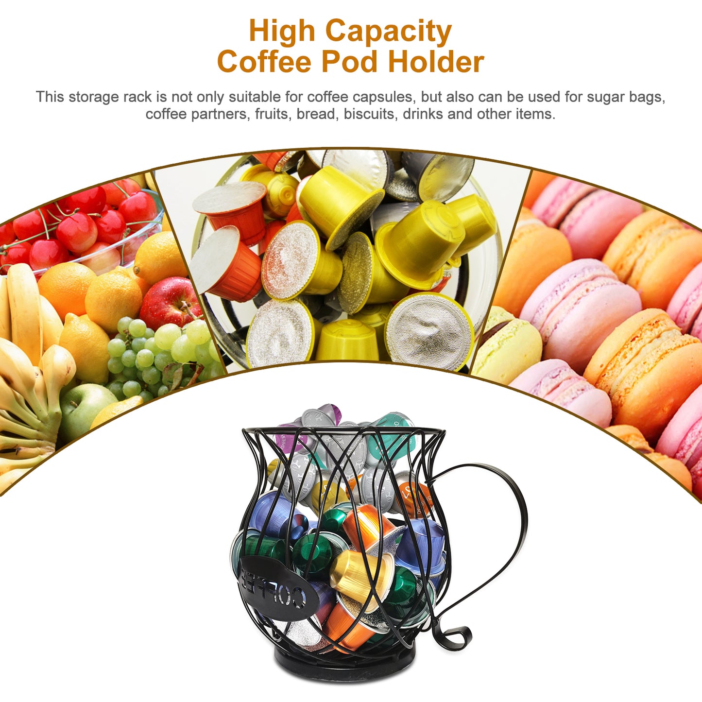 MAHAND MDHAND K Cup coffee pods organizer holder for home, compact storage solution for K-Cup coffee pod organization.